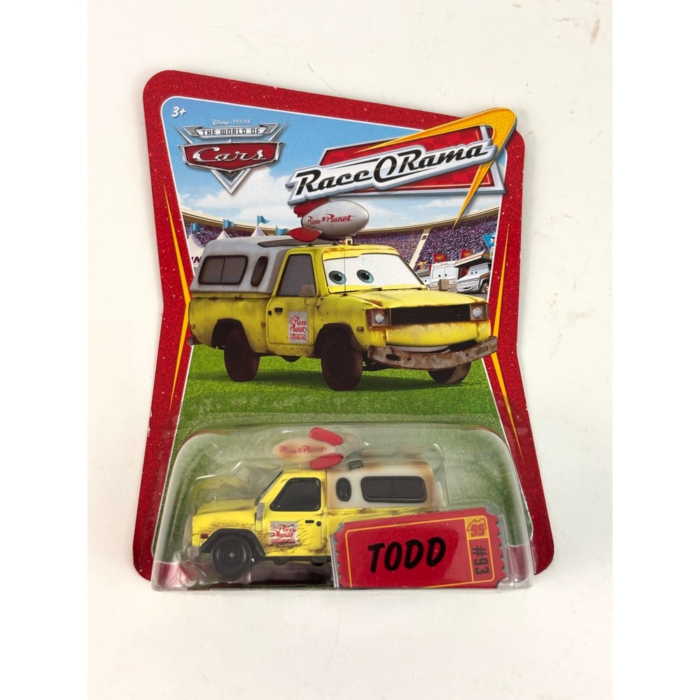 2009 Disney Pixar Cars Todd #93 Pizza Planet Race O Rama P1651 Sealed